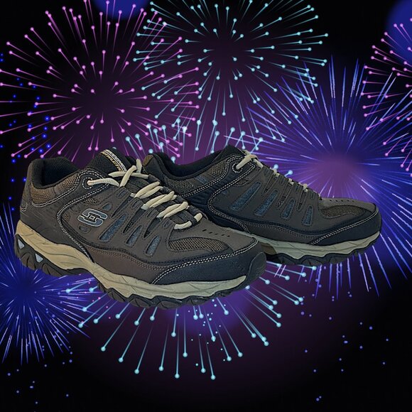 Skechers Men After Burn Memory Fit 50125 Black Athletic Shoes Sneakers Sz 10.5 - Picture 1 of 8